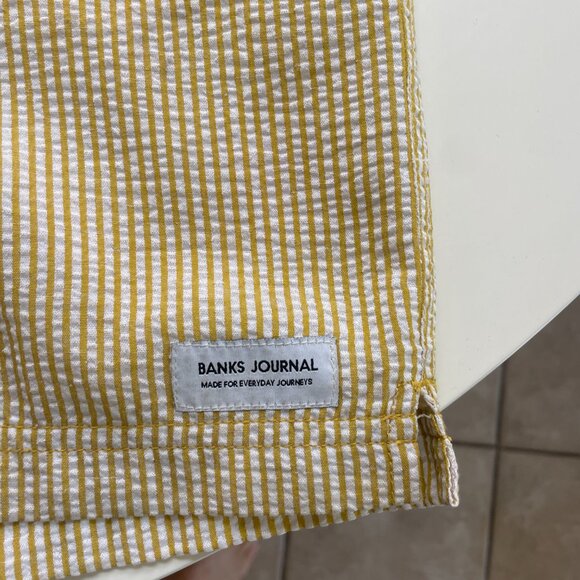 Banks Journal | Pathway Walkshort - Yellow / White Stripe - Never Worn - Like Ne - Picture 4 of 4